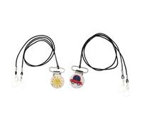 Warmhm 2 Pezzi Cordino Anti Smarrimento per Apparecchi Acustici, Singolo e | Lega e Nylon, Clip Portatile Riutilizzabile, Accessori Completi, Design Unico per Supporto Uditivo