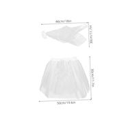Warmhm 2 Pezzi Costume Sposa per Oca da Bianco con per Decorazioni Giardino e Feste Allaperto