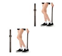 Warmhm 2 Pezzi Magnetic Shoe Horn in Legno lungo 55cm per Scarpe e Stivali | Impugnatura Comoda, Base Magnetica Inclusa, Finitura Liscia, Uso Domestico e Viaggio