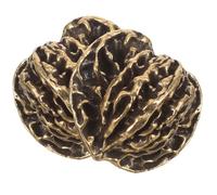 Warmhm 2 Pezzi Palline da Esercizio in Ottone Finitura Antica a Forma di Noce, Decorazione per Casa e Regalo per Anziani, Rafforzano la Forza della Mano