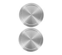 Warmhm 2 pezzi Pattumiera Incasso in Acciaio Ribalta per Cucina Bagno e Ufficio Incasso Resistente e Usura Quotidiana