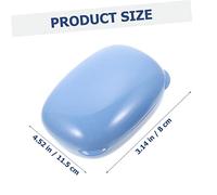 Warmhm 2 pezzi Portasapone da Viaggio con Blu Quadrato Contenitore Solido per Drenante e Ventilato per Bagno Antiumidità