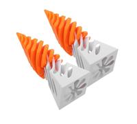 Warmhm 2 Pezzi Scultura Spirale Cono Stampa con Impossibile Decorazione da Scrivania Fidget Antistress per Ufficio e Casa