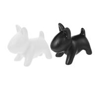 Warmhm 2 pezzi Shaker Spezie in Forma Cane Compatti e Facili da Usare per Cucina e Barbecue Outdoor Contenitori per e Condimenti Design Adorabile Nero e Bianco