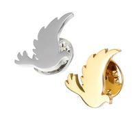 Warmhm 2 Pezzi Spilla simbolo della pace in lega Brooch Pin minimalista per eventi di beneficenza Accessorio simbolo di giustizia elegante distintivo in metallo per donna