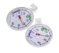 Warmhm 2 pezzi Termometro Frigorifero e Congelatore Misuratore Temperatura Compatto e Portatile Strumento Monitoraggio per Supermercati e Cucine Domestiche Letture Accurate per Alimenti