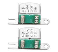 Warmhm 2 Pezzi Testina Magnetica Stereo per Registratore a Cassette 4 Vie Componente Accessorio Metallico per Lettore Audio Sostituzione Compatibile per Riparazioni Domestiche e