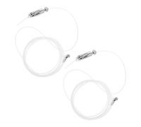 Warmhm 2 Set Appendipannelli Acciaio Inossidabile con Corda Nylon Regolabile Ganci Resistenti per Foto e Opere Darte Kit per Galleria e Decorazioni Casa