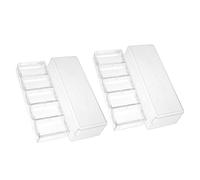 Warmhm 2 Set Contenitori Trasparenti Per Chips Da Poker Con Organizer Salvaspazio E Piccole Cose Facile Da Trasportare Resistente 2 Pezzi*2