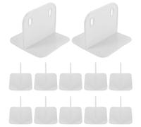 Warmhm 20 Pezzi Playpen Stabilizer Base Antiscivolo Supporto in Plastica con Pad Adesivi per Animali Fissaggio Sicuro e Riutilizzabile per Recinzioni e Cuccioli