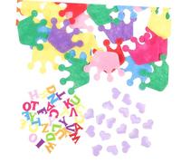 Warmhm 200 Pezzi Colorati per Fai da Te Decorazioni Creativi per Ragazza e Adulti Materiale Morbido e Resistente per Cucito e Scrapbooking