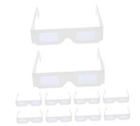 Warmhm 25 pezzi Occhiali Diffrazione Bianco per Feste e Festival Effetto Arcobaleno Brillante Accessori Divertenti per Party e Attività Creative DIY