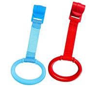 Warmhm 2pezzi Culla Per Ragazzo Ragazza Ragazza Anelli Di Trazione Colorati Anello Per Appendere La Culla Pporto Per Camminare Per Ragazzo Piccoli Realizzato Materiali Resistenti