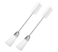 Warmhm 2pezzi Spazzola Doppia Per Pulizia Sax Flauto e Strumenti Fiato Resistente in Nylon e Ferro Leggera e Portatile Per Manutenzione Go