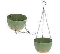 Warmhm 2pezzi Vasi Sospesi Per Piante Vasi Da Appendere Autoassorbenti Per Decorazione Con Piante Verdi Porta Fiori Semplice E Resistente Per Interni Ed Esterni