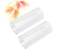 Warmhm 2pezzi Vetro Guitar Slide Medium Bottleneck Slide per Chitarra Realizzato in Materiale Delicato sulla Trattato Termicamente e Ricotto