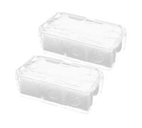 Warmhm 2sets Portaorologi Trasparenti Per Uomo Custodia Singola Per Orologio Organizer Robusto Con Interno Imbottito Protettivo Per Esposizione e Conservazione Sicura