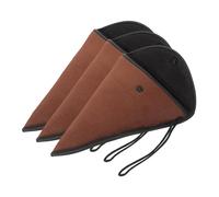 Warmhm 3 Pezzi Borsa di protezione per ocarina protettore dell'ocarina Astuccio adulto custodia per ocarine Borsa da viaggio per ocarina a 12 fori tessuto non tessuto Brown