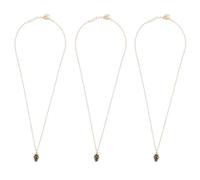 Warmhm 3 Pezzi Catene per Clavicole Vintage Dorate Ciondolo a Pinolo Decorazioni Creative per Collo Accessori Flessibili per Maglioni e Outfit alla Moda