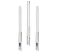 Warmhm 3 Pezzi Penna Microblading per Sopracciglia 3 Pz Bianco in Plastica per Professionisti del Make-up e Posizionamento Tatuaggi
