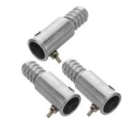 Warmhm 3 Set Connettori Filettati per Scopa in Alluminio Adattatore per Manici in e Alluminio Sostituzione Facile per Attrezzi da Pulizia Domestici e Ufficio
