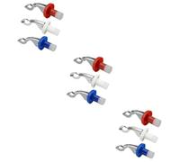 Warmhm 3 Set Sughero Bottiglia Tappo Del Vino Sigillante Premere Tappi Per Bottiglie Tappo A Prova Di Perdita Tappi Per Bevande in Espansione Tappo Per Bevande Rosso 3 Pezzi*3