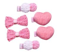 Warmhm 3paia Fermagli Per Capelli Forma Di Cuore Fermagli Per Capelli Decorazione Per Feste Di Compleanno Design Elegante Leggero e Portatile Adatto Varie Acconciature Sicuro e Resistente