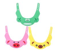 Warmhm 3pezzi Cuffia da Bagno per Ragazzo Ragazza Ragazza Visiera Regolabile Protezione per Testa del Ragazzo Cuffia da Doccia per Prevenire Ingresso di Acqua negli Occhi e Orecchie