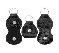 Warmhm 3pezzi Portaplettri Per Chitarra in Similpelle Borsa Portachiavi Compatta e Leggera Custodia Espositiva Per Plettri Contenitore Di Organizzazione Per Chitarristi