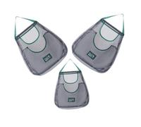 Warmhm 3pezzi Sacchetti in Rete Traspirante per Frutta e Verdura Organizer Appeso per Aglio e Radice Aromatica Contenitore per Cipolle e Patate da Parete per Cucine Piccole