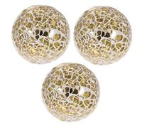 Warmhm 3pezzi Sfere di Vetro Decorative Globo di Vetro Decorazioni per Centrotavola Riempitivi per Ciotole Elementi Decorativi per Tavoli da Pranzo e Arredamento per Casa