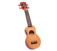 Warmhm 4 Corde Ukelele Soprano e Sapele con Tastiera Palissandro Strumento Musicale Compatto Corde con Foro Suono per Iniziare Alla