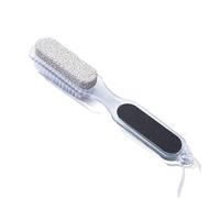 Warmhm 4 in 1 Scrubber Per Piedi Con Pietra Pomice - Lima Per Calli - Spazzola Esfoliante e Pennello Per Unghie Strumento Completo Per La Cura Dei Piedi e Pedicure Professionale