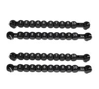 Warmhm 4 pezzi Contatore Punteggio Calcio Balilla Nero Accessori Biliardino Resistenti per Partite Due Giocatori Segnapunti Robusto per Tavolo Calcio Tavolo per Eventi Sociali e