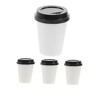 Warmhm 4 Pezzi Di Tazza Di Caffè Stoviglie Di Bambole Piccole Figurine Di Tazze Roba in Miniatura Mini Tazzine Da Espresso Arredamento Delle Bambole Piccole Tazze Di Casa Plastica
