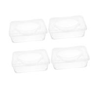 Warmhm 4 Pezzi Dispenser Salviette per Contenitore Ricaricabile per Salviettine Salviette e Resistente Design e Decorativo