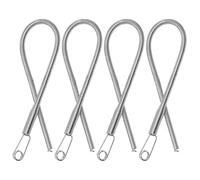 Warmhm 4 Pezzi Filettatore per Filo in Acciaio Inossidabile Molla Flessibile per Passare Cordoncini ed Elastici, per Tessuti Spessi e Progetti Fai-da-Te
