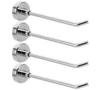 Warmhm 4 Pezzi Ganci Per Tazze Gancio Per Montaggio a Parete Portasciugamani Ganci Sospesi Magnetici Silver