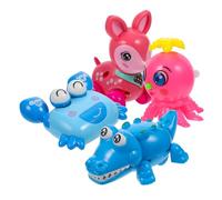 Warmhm 4 Pezzi Giocattoli Molla Animali Cartoon per Gioco Interattivo Educativo Regalo per Ragazzi e Ragazze Animali Marini e Selvatici Materiale Plastica Leggera e Colore Colore Casuale