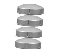 Warmhm 4 pezzi Guardrail Post Caps Zincati Coperture Resistenti per Colonne Recinzione Stradale Tappi Sigillanti Rotondi Facili da Installare per Sicurezza Autostrade