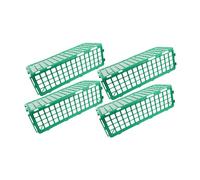 Warmhm 4 Pezzi Plastic Shelf Divider Guardrails For Fresh Food Display Adjustable And Flexible Assembly Vegetable And Fruit Shelf Rails For Organized Retail Shelving