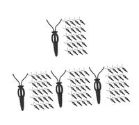 Warmhm 4 Set Forniture Fai da Te Artigianato Farfalla Accessori Fai -da -Te Forniture di Farfalle Colorato Ospite Accessori per Farfalle Piccola Antenna A Farfalla ABS Nero 50 Pezzi * 4