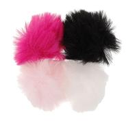 Warmhm 4pezzi Copertura Antivento Per Microfono in Poliestere Da Protezione Da Vento Umidità e Saliva Per Registrazioni Audio e Film