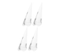 Warmhm 4pezzi Espositore Anelli Acrilico Trasparente Di Coni Per Gioielli Supporto Elegante Per Anelli Da e Vetrine Design Moderno e Resistente Ottimo e Fedi Nuziali