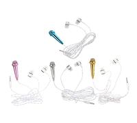 Warmhm 4pezzi Microfono Mini Piccolo Portatile Per Telefono e Laptop Compatibilità Per Registrazione Voce e Canto