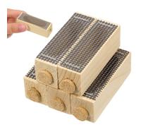 Warmhm 5 Pezzi Gabbia per Api in Legno Fatta a Mano per Apicoltura Khaki | Ventilazione, Non Danneggia le Api, Migliora la Sopravvivenza, Resistente AI Danni, Colore Khaki