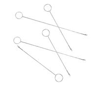Warmhm 5 Pezzi Gancio Lungo Tessuti Chiusura, per Tubi e Cordini | Metallo Argento, Meccanismo di Bloccaggio Sicuro, Utile per Atelier Sartoriali e Confezione Borse