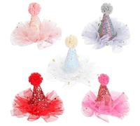 Warmhm 5 Pezzi per Bambini, Fermagli per Capelli con Paillettes, per Natale, Compleanno, Festa, Cappello, Fermagli per Capelli.