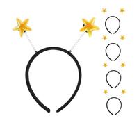 Warmhm 5pezzi Cerchietto Stelle Bopper per Capelli Divertente Accessorio per Costume da Martiano per Festa di Natale Halloween Capodanno Decorazione per Feste