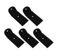 Warmhm 5pezzi Custodia Portatile in Velluto Per Orologio Singolo Con Chiusura Scatto Per Viaggi Di Lavoro Vacanze e Uso Quotidiano Protezione Morbida Per Orologi Da Uomo e Donna